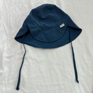 Navy Bucket Hat with Chin Straps